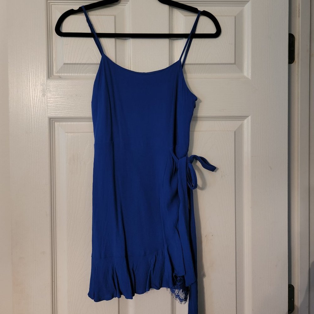 Blue mini dress